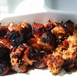 Caramelized sausage!