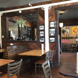 View of dining area from our booth