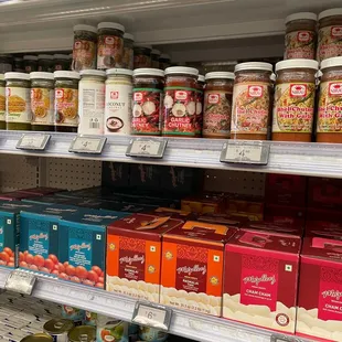 a variety of food items