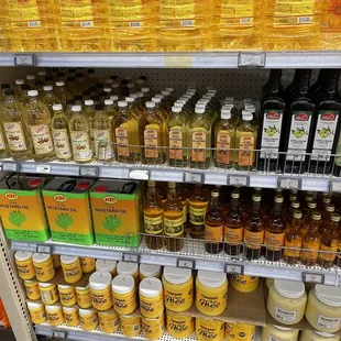 Various oils and ghee (almond oil and mustard oil)