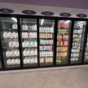 Milk and Lassi section