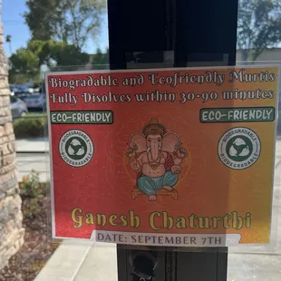 They have Water Soluble eco friendly Ganesh Ideals for the upcoming Ganesh Chaturthi.