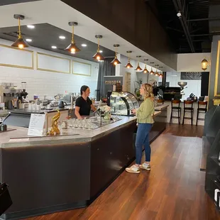 customers at the counter