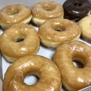 Yummy glazed donuts