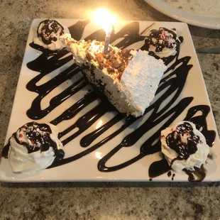 Snickers pie decorated for the birthday boy!