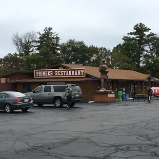 the front of the restaurant