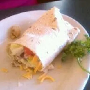 Tuscan chicken wrap