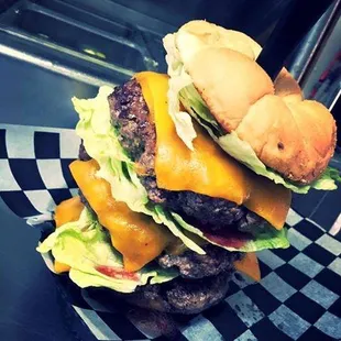 Three Pound Burgers!