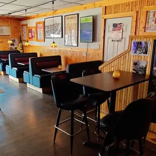 the inside of a restaurant