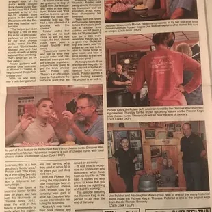 They were even in the news paper for discover Wisconsin