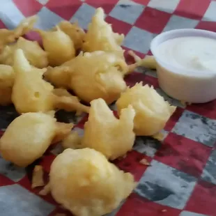 Yummy brick cheese curds!