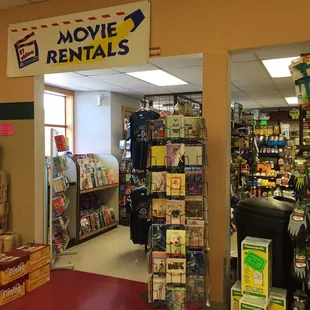 a movie rental shop