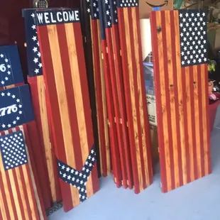 Pioneer Paints colonial red is  a perfect match for Old Glory