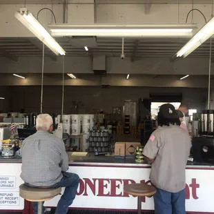 Comfortable waiting at Pioneer Paint