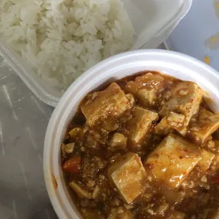 Mapo Tofu! This is from a couple days ago, I forgot to check in  I like my mapo more spicy but it still was very yummy