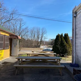 Outside seating area