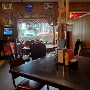 Tables on the bar side