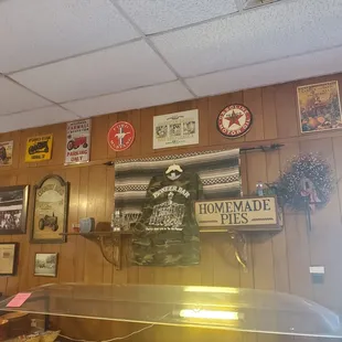 Decor on the dining side