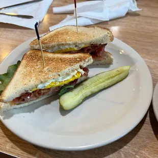 Fantastic fried egg sandwich.