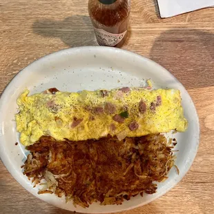 Denver omelette w/hash browns