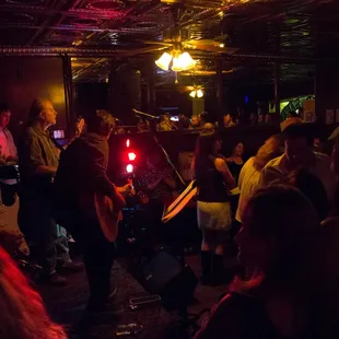 Dutch Uncle playing at the historic Pioneer Saloon in Woodside.