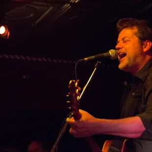Mladen Vukic lead singer for Dutch Uncle, playing The Eagles, The Who and other 70&apos;s classics at the Pioneer Saloon.