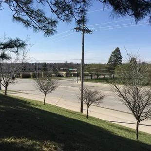 View of 78th &amp; Center from Pipal park on Sunday, April 5, 2020 during the Coronavirus pandemic