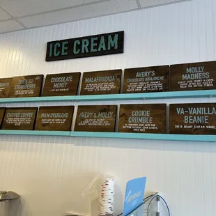 Ice cream flavors 9/1/23