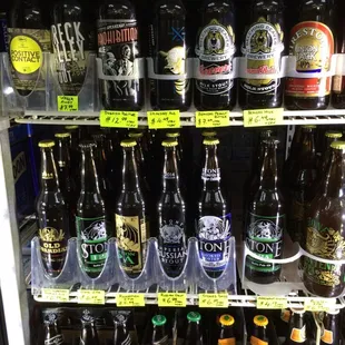 a variety of bottles