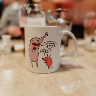 Cute assortment coffee mugs