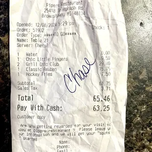 Receipt