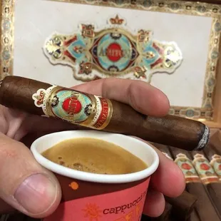 Ashton Symmetry and fresh brewed coffee right here at Pipes &amp; Pleasures.