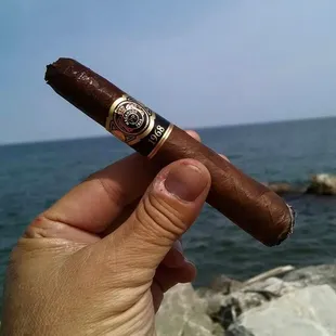 Customer repping P&amp;P at the beaches in St Martin.