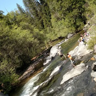 The river had plenty of fast or slow moving areas for adults or little kids