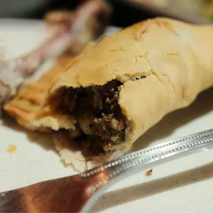 Beef and cheese empanada