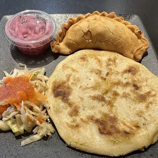 Empanada, and pupusa! Yum