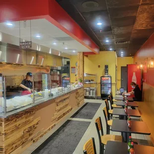 the interior of a restaurant