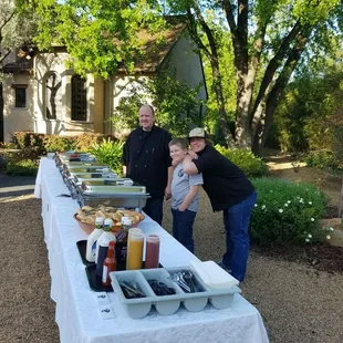 Wedding buffet set-up