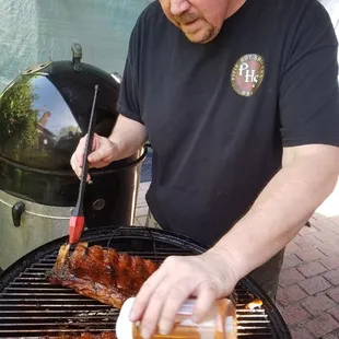 Pork rib demo