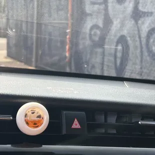the dashboard of a car
