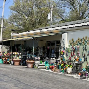 outside