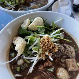 Boat noodle soup