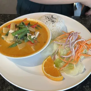 Red Curry served with Jasmine Rice