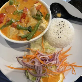 Panang Curry served with Jasmine Rice