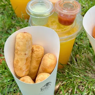 a variety of food items