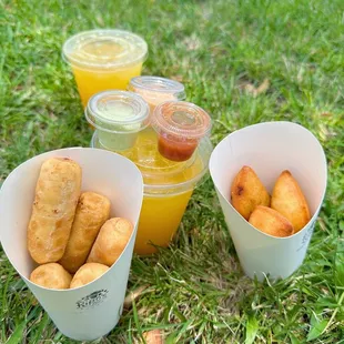 a variety of food items