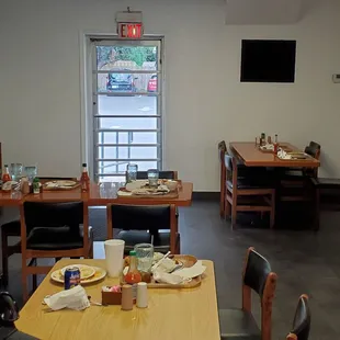 a view of the dining room