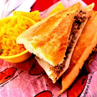 Pipo's pork sandwich was excellent