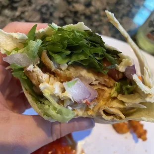 Pimento chicken wrap