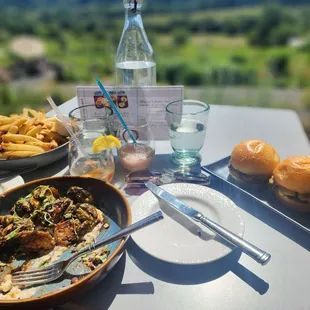 Truffle Fries; Brussel Sprouts; Sliders